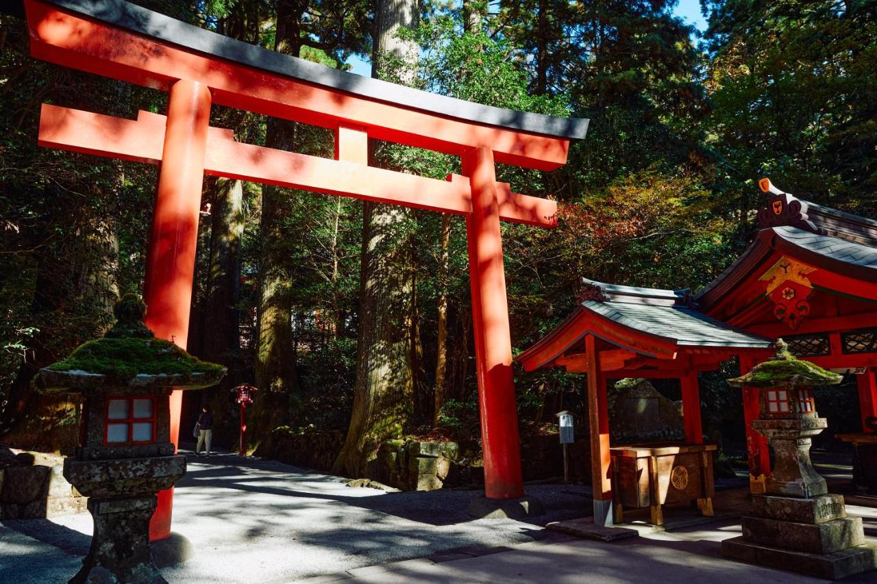Villa Hakone Kabuto 古民家旅館 150平米 バス停迄一分 準天然温泉 最大12名 Ngoại thất bức ảnh